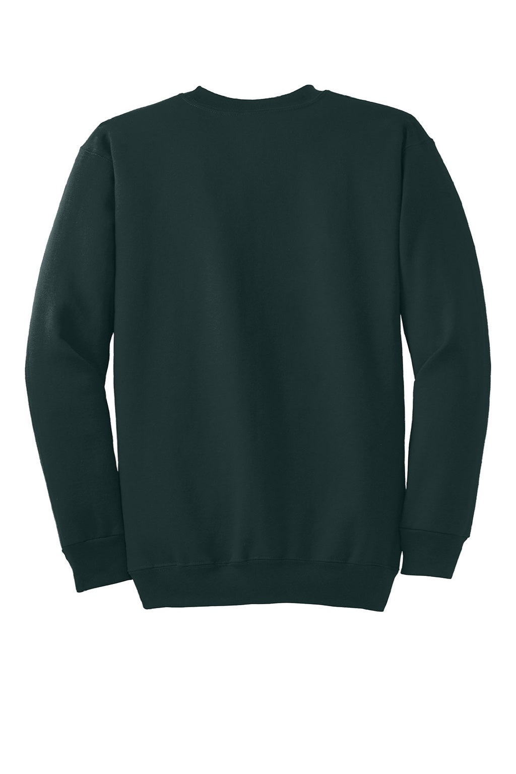 Mens Essential Pill Resistant Fleece Crewneck Sweatshirt - Dark Green
