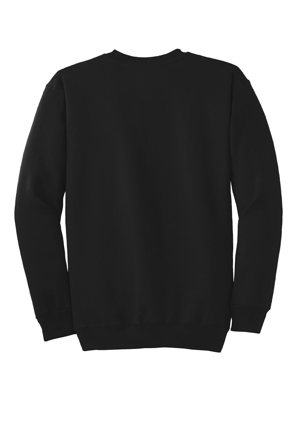 Mens Essential Pill Resistant Fleece Crewneck Sweatshirt - Jet Black