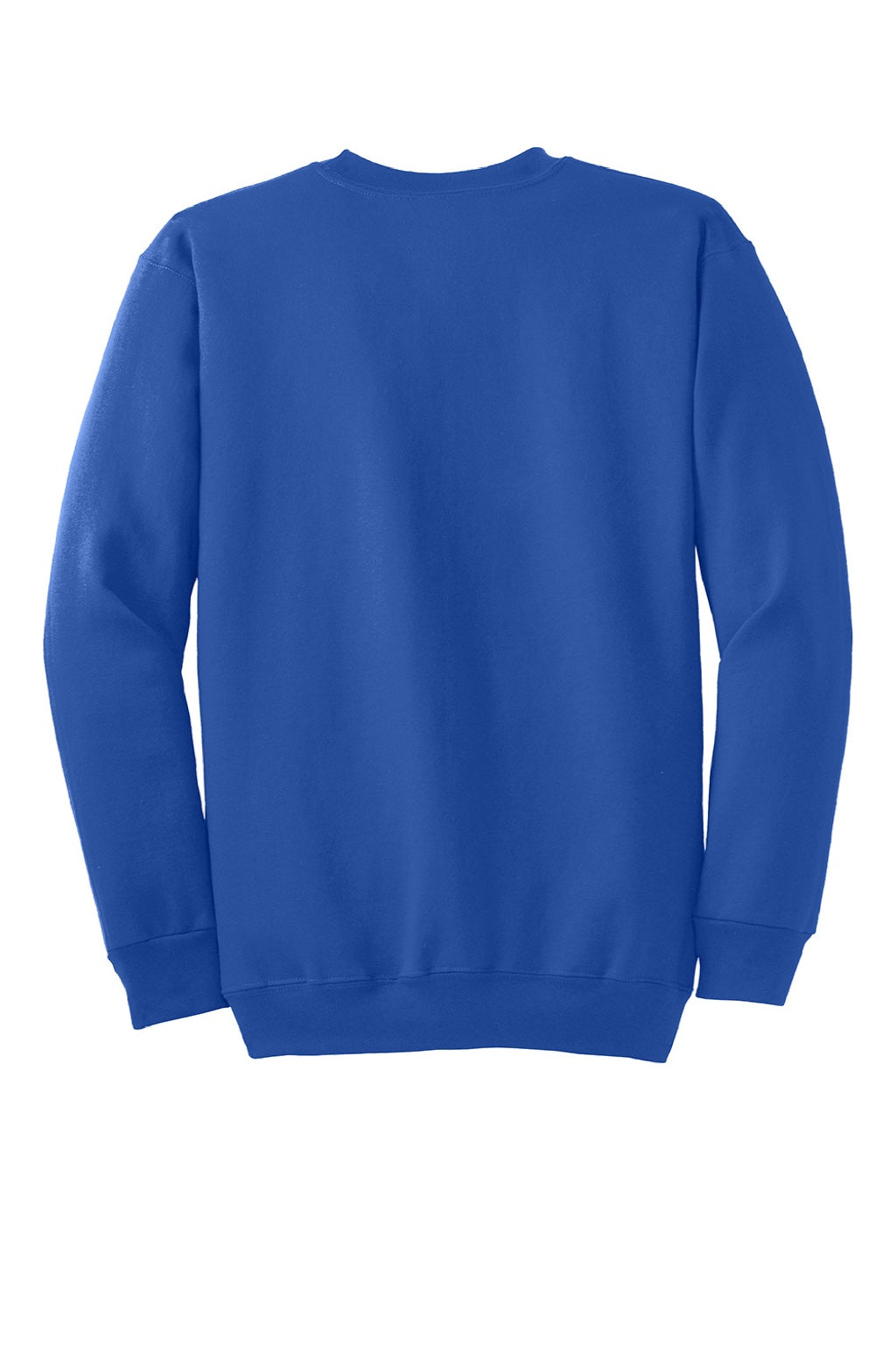 Mens Essential Pill Resistant Fleece Crewneck Sweatshirt - Royal Blue