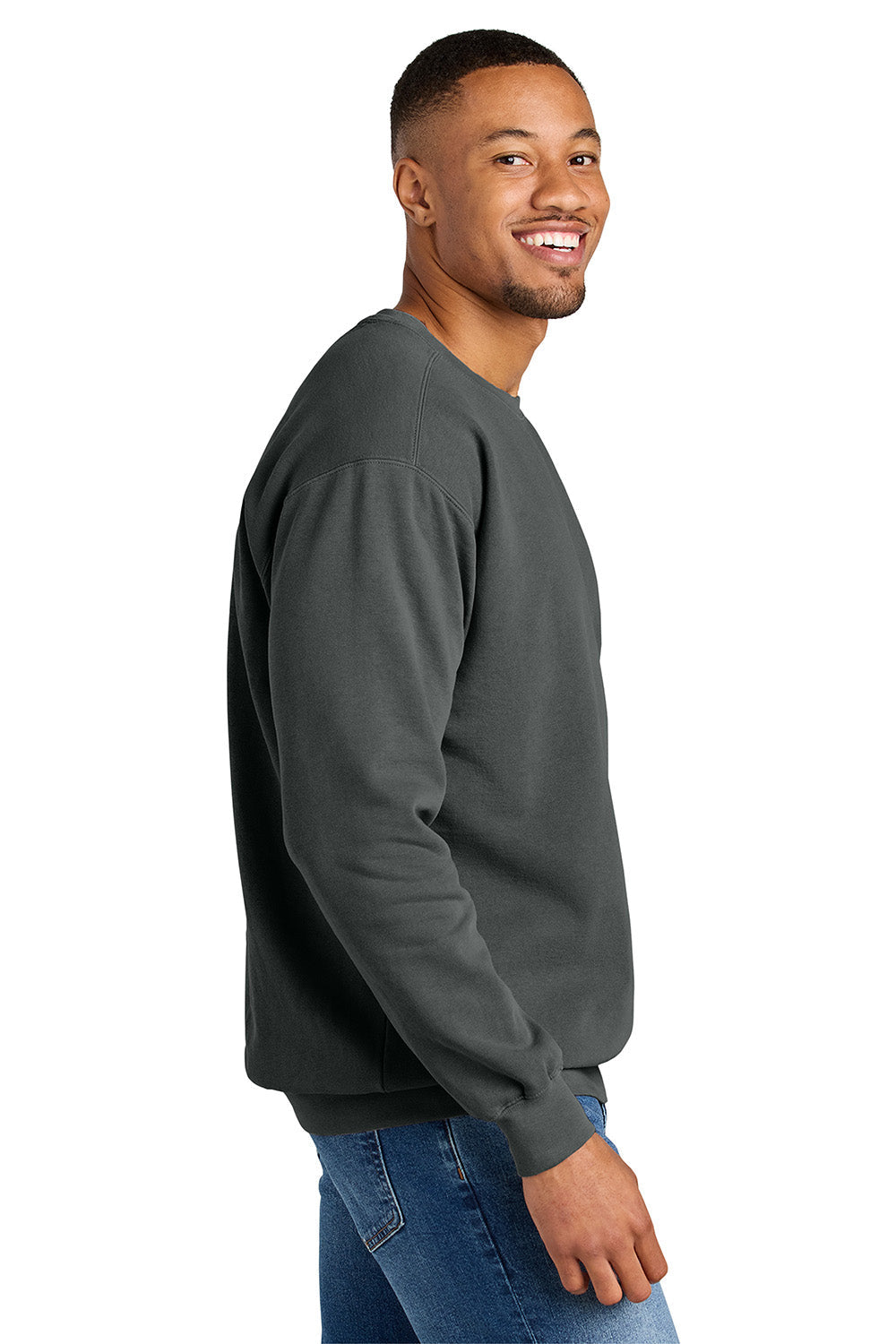 Comfort Colors Mens Crewneck Sweatshirt - Pepper Grey