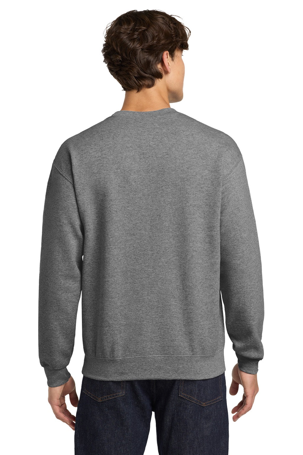 Gildan Mens Pill Resistant Fleece Crewneck Sweatshirt - Heather Graphite Grey