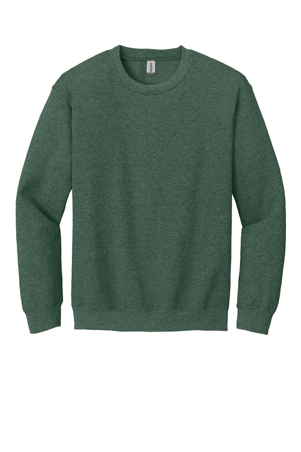 Gildan Mens Pill Resistant Fleece Crewneck Sweatshirt - Heather Dark Green