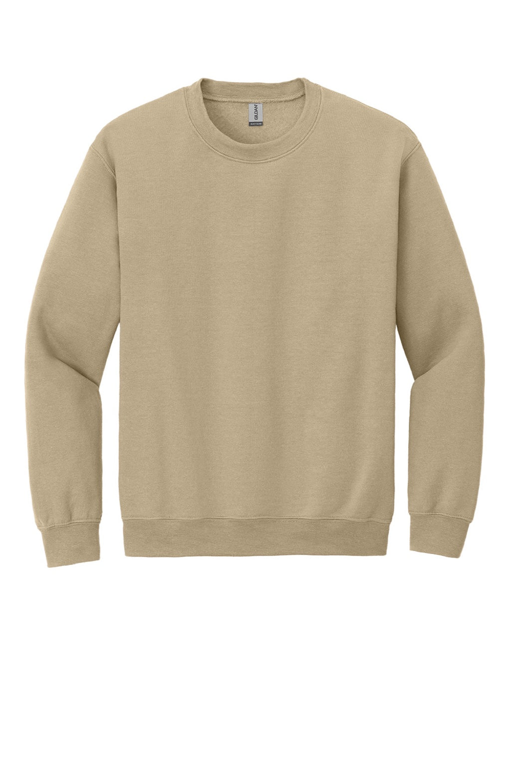 Gildan Mens Pill Resistant Fleece Crewneck Sweatshirt - Sand