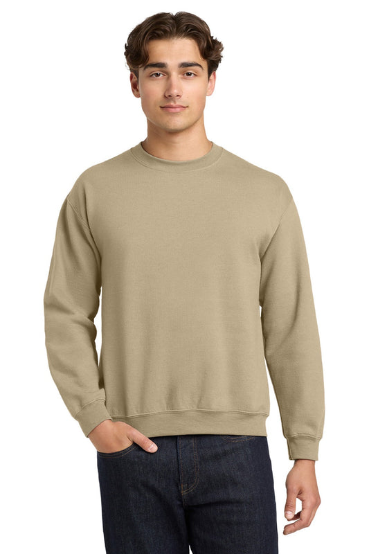 Gildan Mens Pill Resistant Fleece Crewneck Sweatshirt - Sand