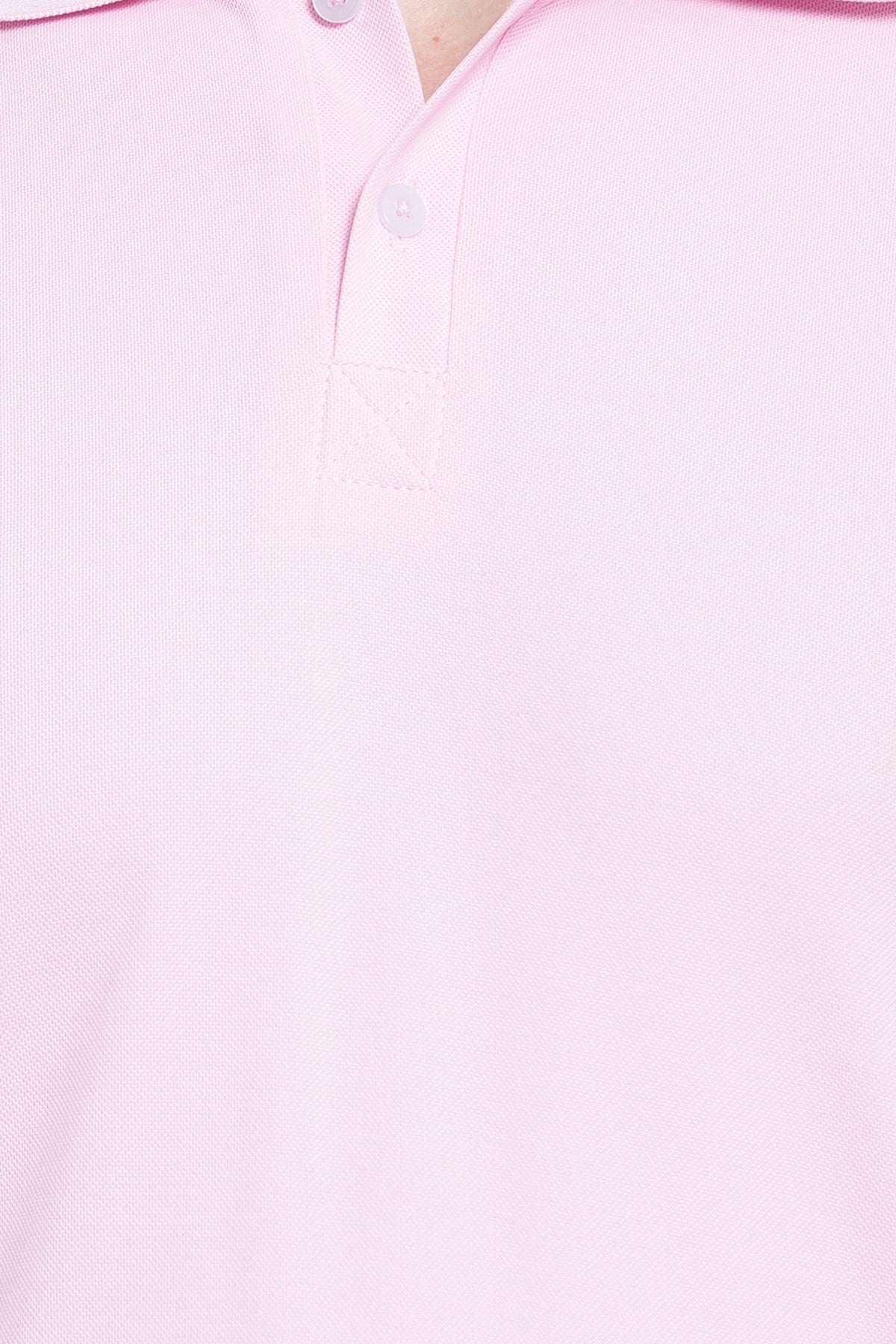 Light Pink Solid Men Polo Neck T-Shirt for Office