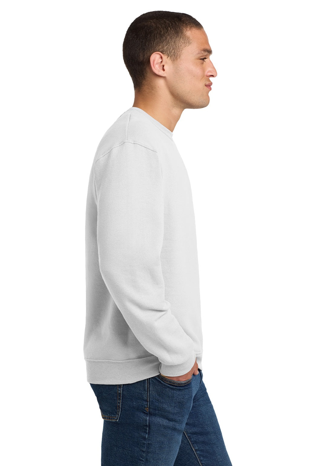 Jerzees Mens NuBlend Fleece Crewneck Sweatshirt - White