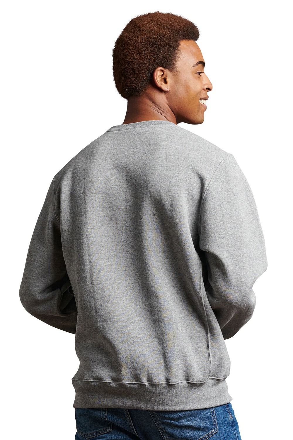 Russell Athletic Mens Dri-Power Moisture Wicking Crewneck Sweatshirt - Oxford Grey
