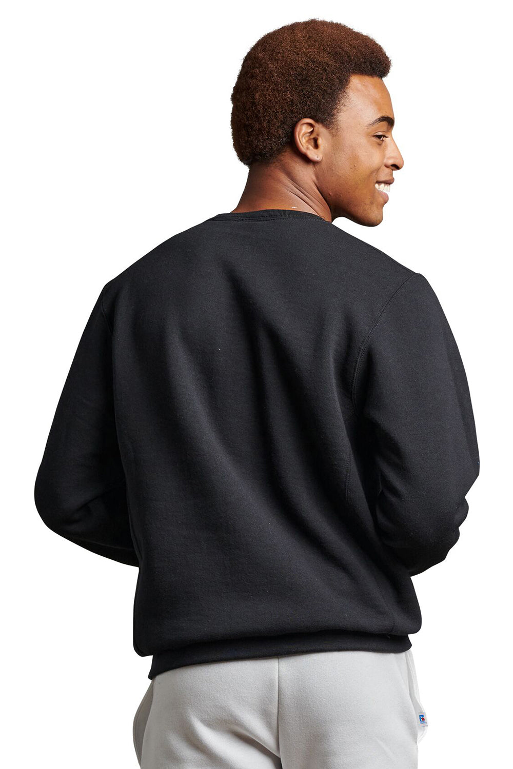 Russell Athletic Mens Dri-Power Moisture Wicking Crewneck Sweatshirt - Black