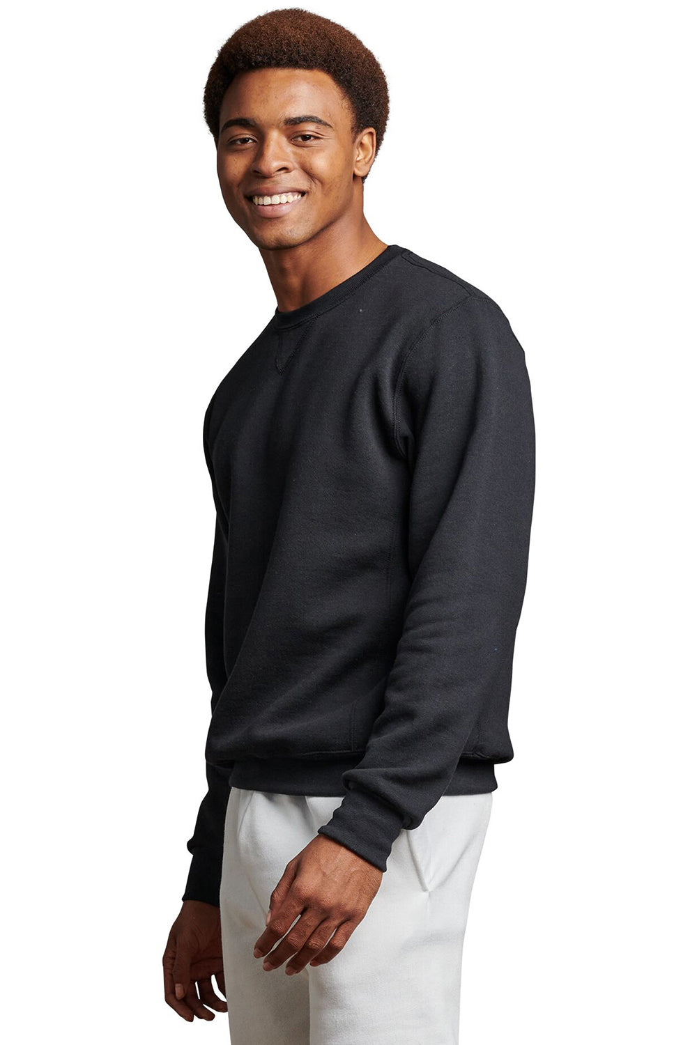 Russell Athletic Mens Dri-Power Moisture Wicking Crewneck Sweatshirt - Black