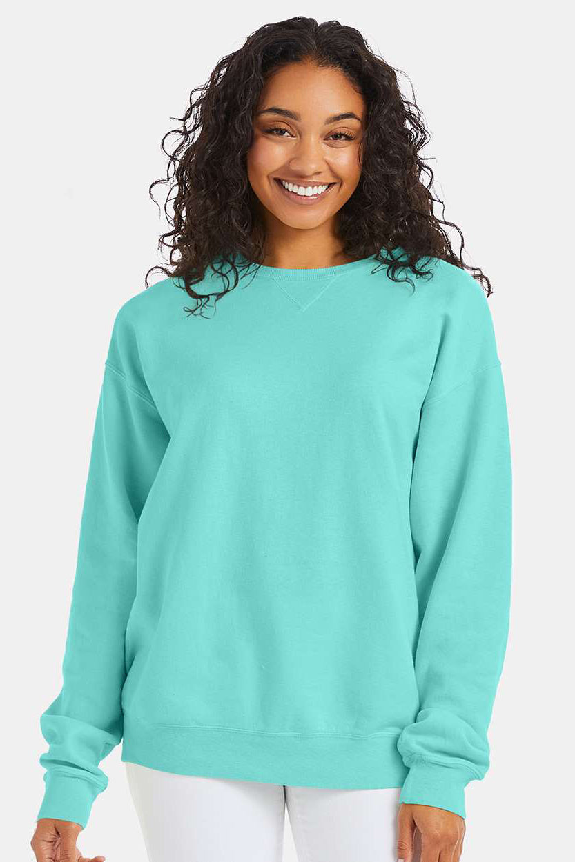 ComfortWash By Hanes Mens Crewneck Sweatshirt - Mint Green