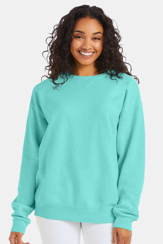 ComfortWash By Hanes Mens Crewneck Sweatshirt - Mint Green