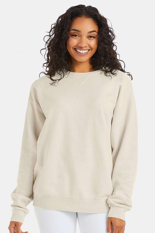 ComfortWash By Hanes Mens Crewneck Sweatshirt - Parchment