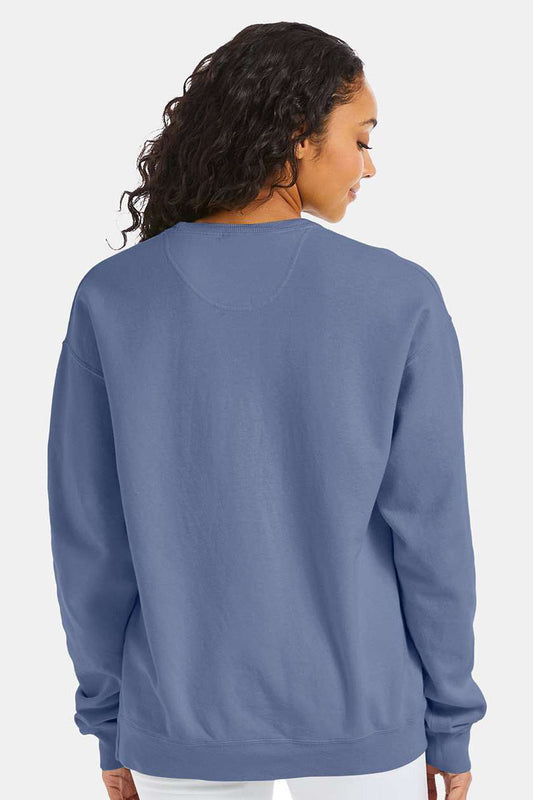 ComfortWash By Hanes Mens Crewneck Sweatshirt - Saltwater Blue