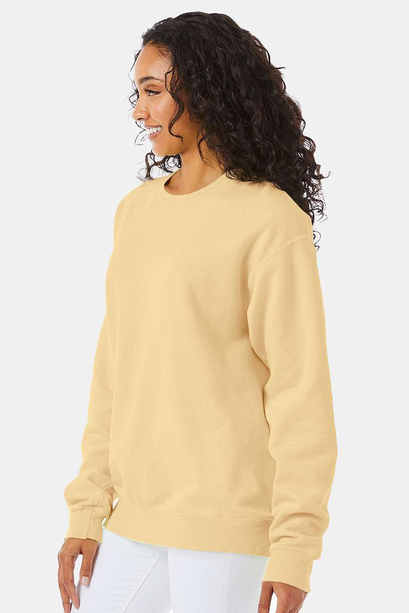 ComfortWash By Hanes Mens Crewneck Sweatshirt - Summer Squash Yellow