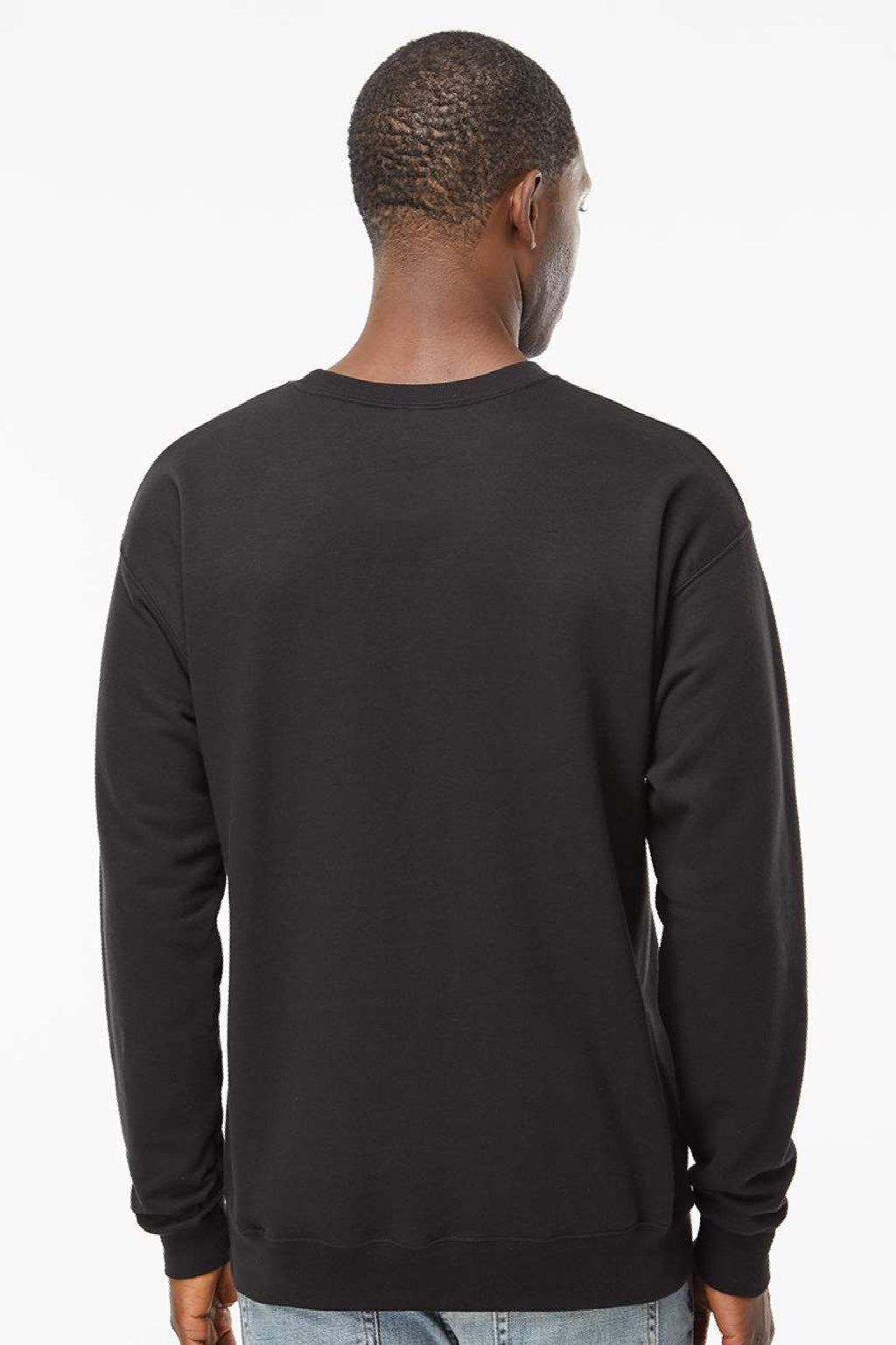 Hanes Mens Perfect Sweats Crewneck Sweatshirt - Black