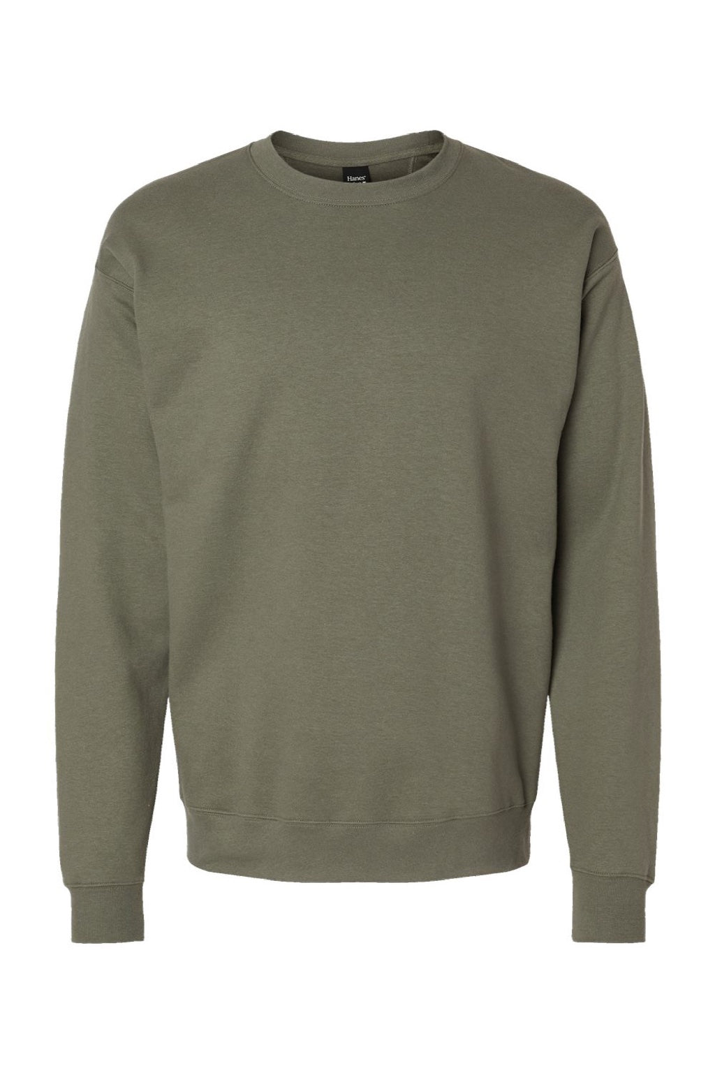 Hanes Mens Perfect Sweats Crewneck Sweatshirt - Fatigue Green