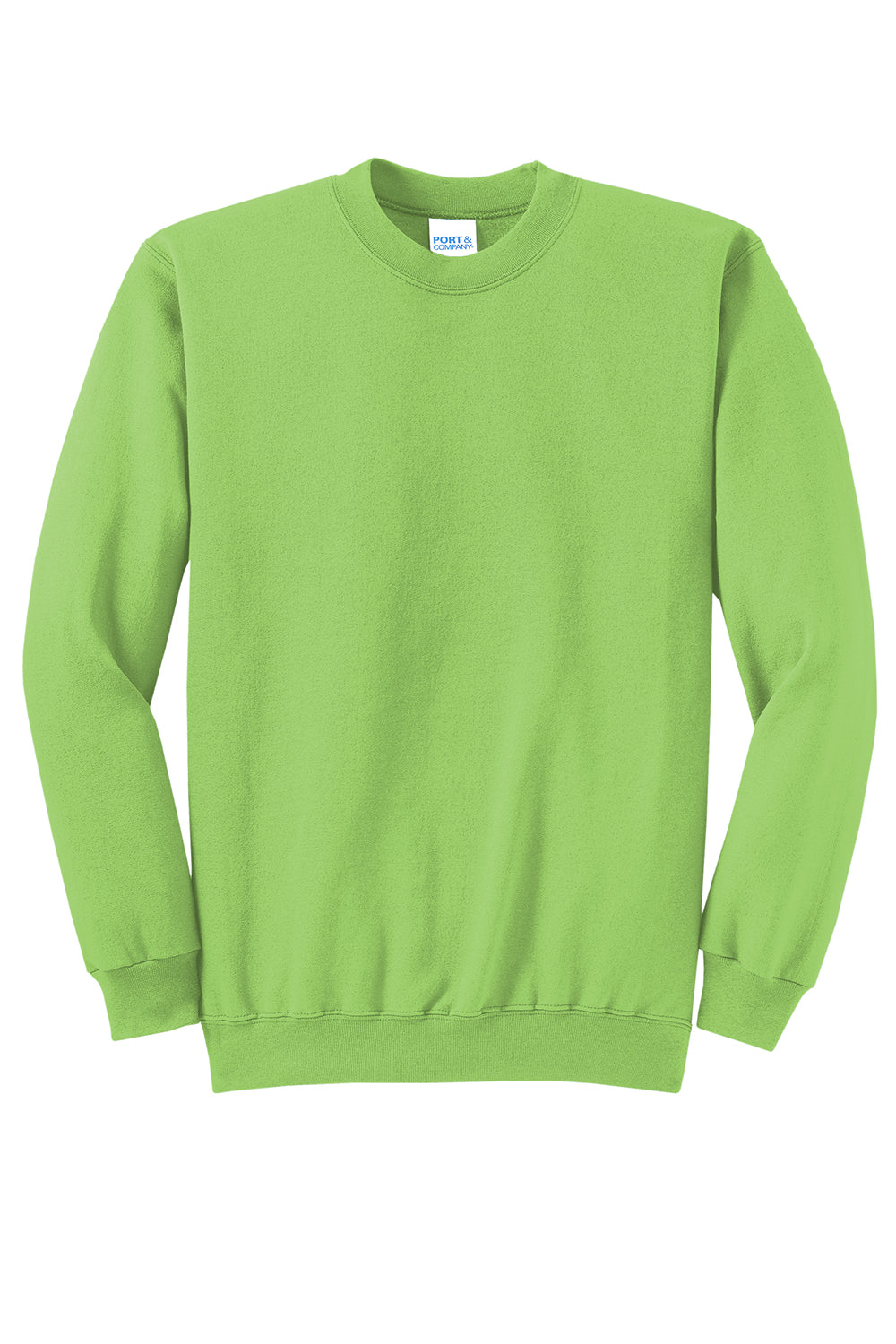 Mens Core Pill Resistant Fleece Crewneck Sweatshirt - Lime Green