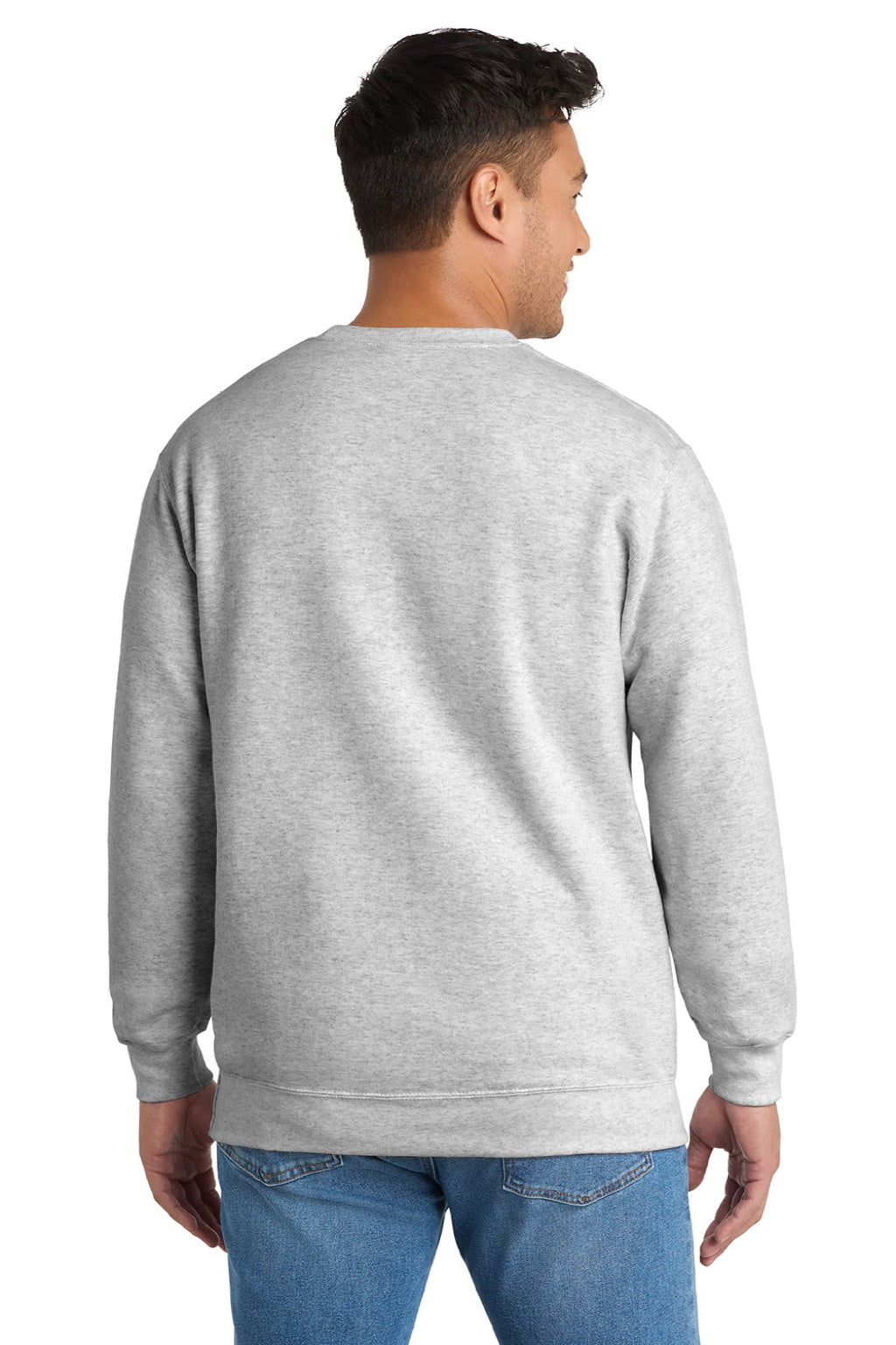 Mens Essential Pill Resistant Fleece Crewneck Sweatshirt - Ash Grey