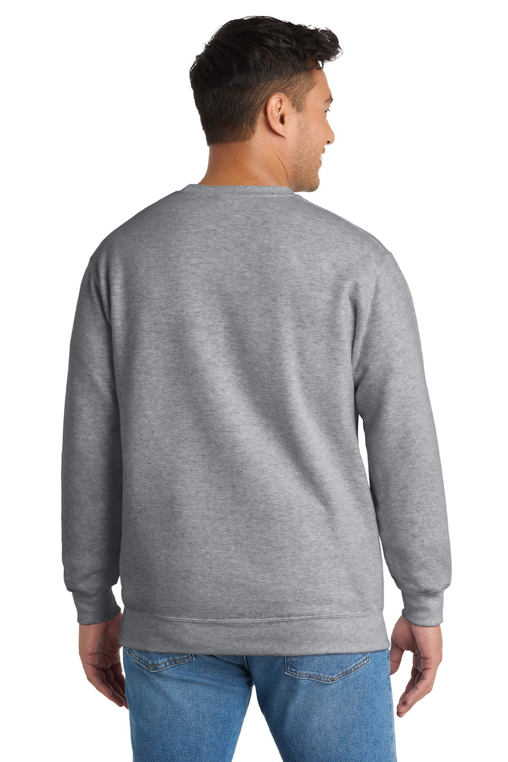 Mens Essential Pill Resistant Fleece Crewneck Sweatshirt - Heather Grey