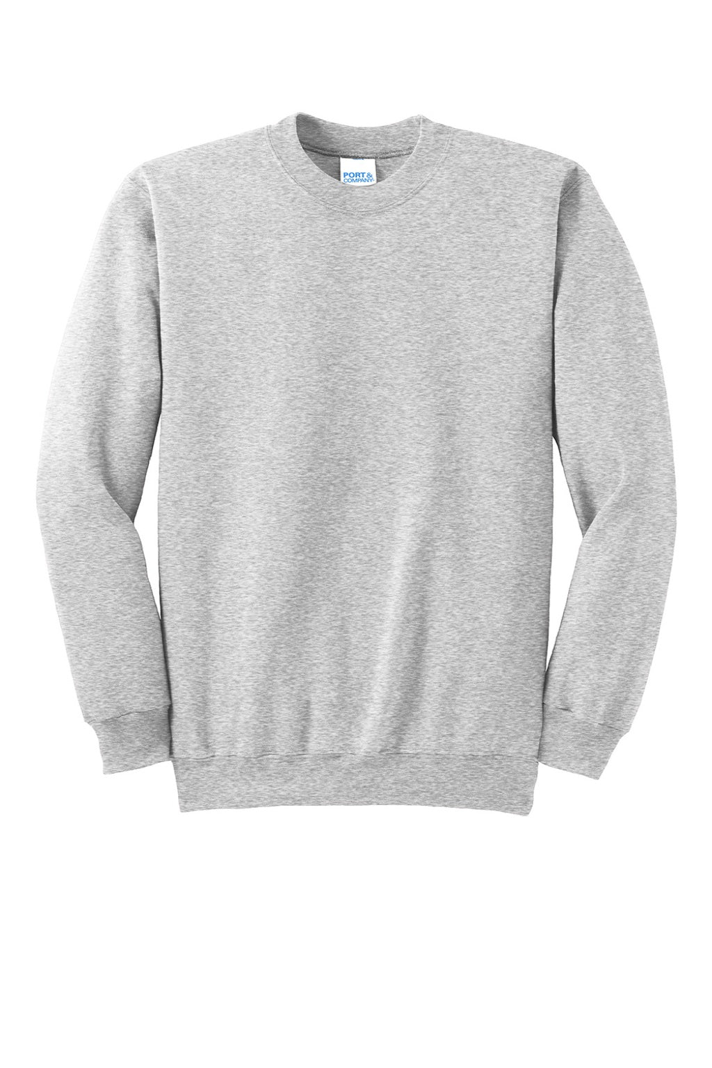 Mens Essential Pill Resistant Fleece Crewneck Sweatshirt - Ash Grey