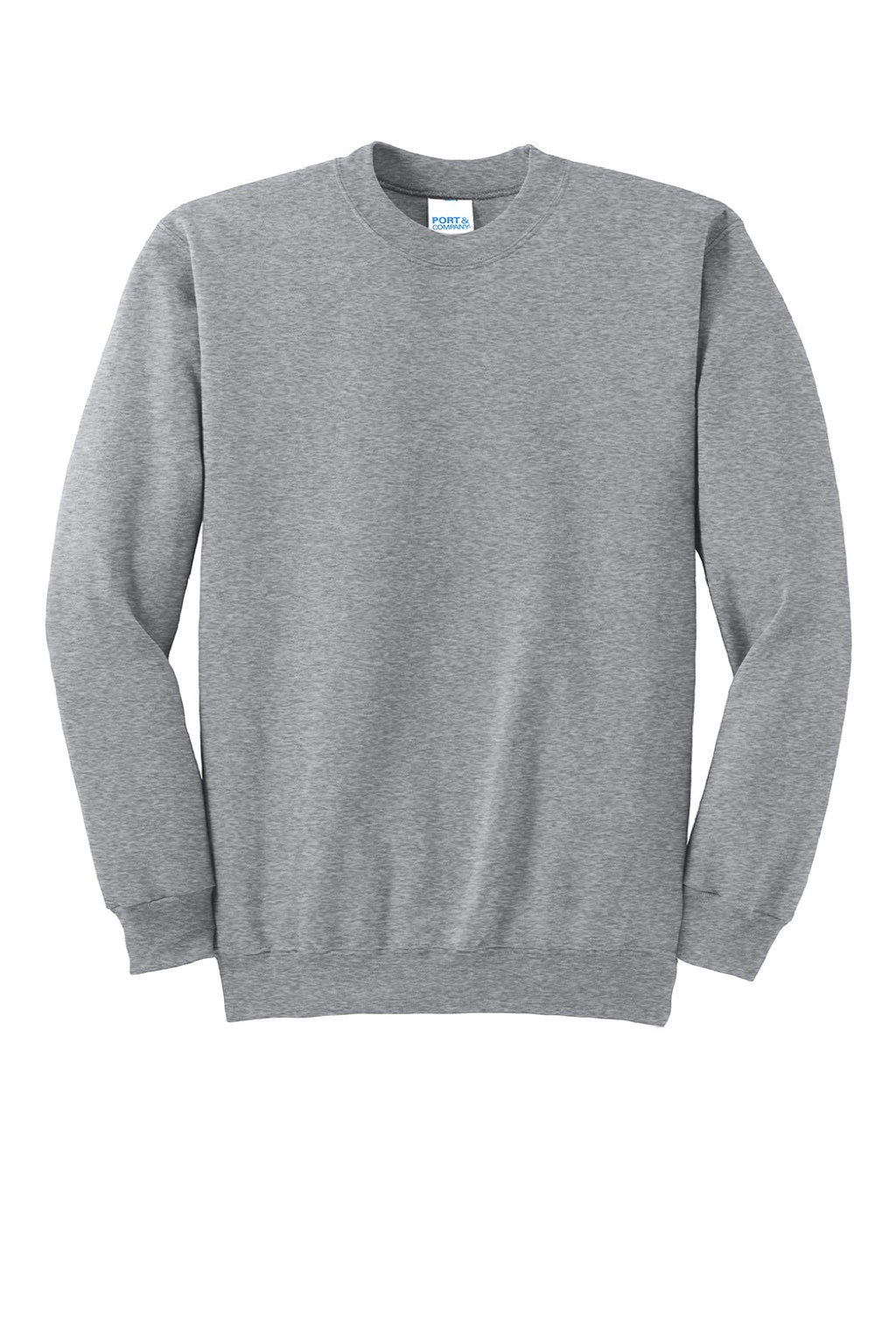 Mens Essential Pill Resistant Fleece Crewneck Sweatshirt - Heather Grey