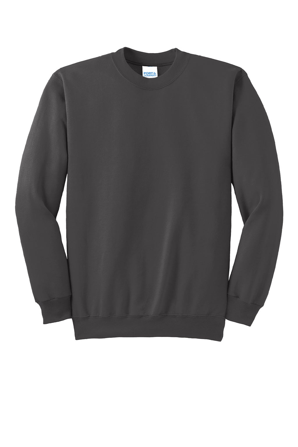 Mens Essential Pill Resistant Fleece Crewneck Sweatshirt - Charcoal Grey
