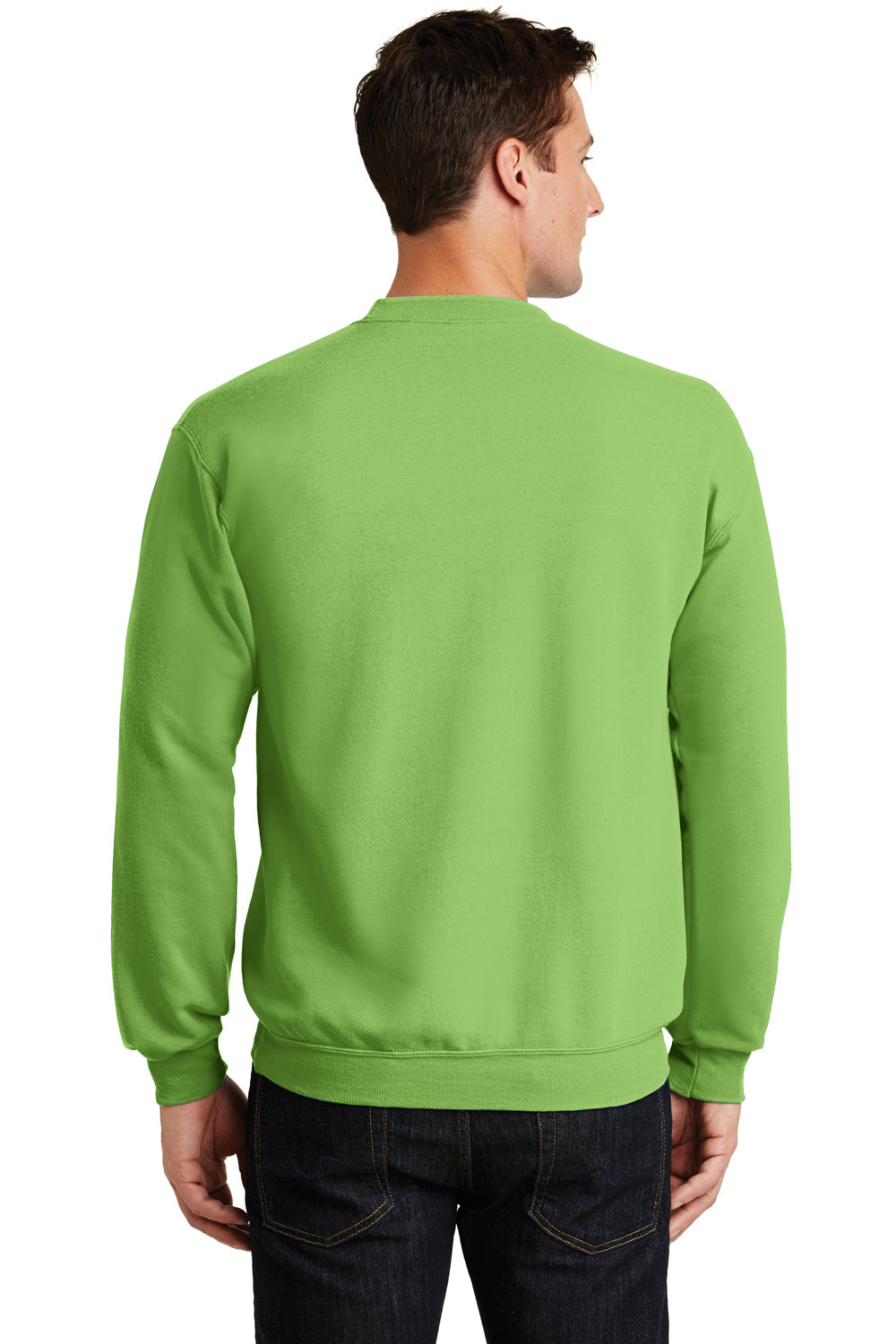 Mens Core Pill Resistant Fleece Crewneck Sweatshirt - Lime Green