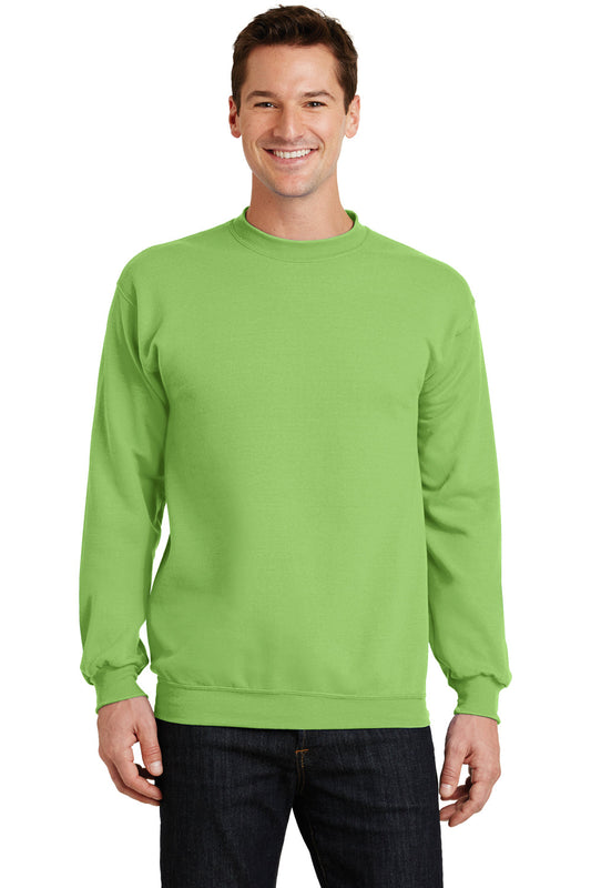 Mens Core Pill Resistant Fleece Crewneck Sweatshirt - Lime Green